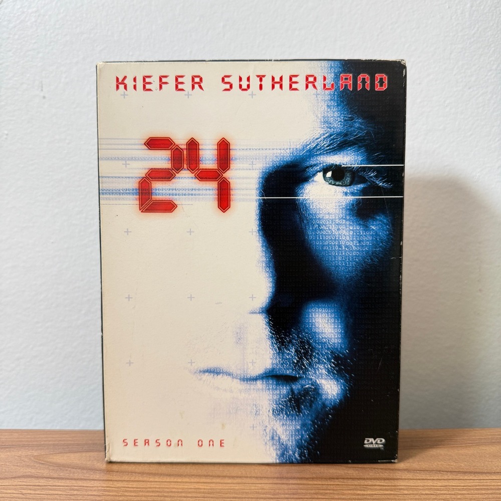 24 Complete Season 1 DVD Box Set Season One Kiefer Sutherland Action 6-Disc